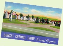 Vintage tourist court - Sunset Cottage Camp - Luray, Virginia
