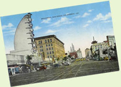 The Tower Bowl - San Diego California - 1940s vintage postcard