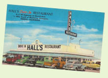 Vintage drive-in - Hall's Restaurant